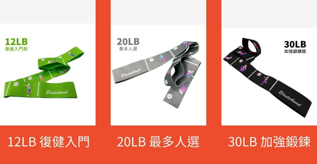 12LB復健入門款20LB最多人選30LB 加強鍛鍊版ElasticbandElasticband12LB 復健入門20LB 最多人選30LB 加強鍛鍊
