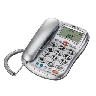 【通訊達人】AIWA 愛華 ALT-889 超大字鍵助聽有線電話 (銀色/紅色可選)