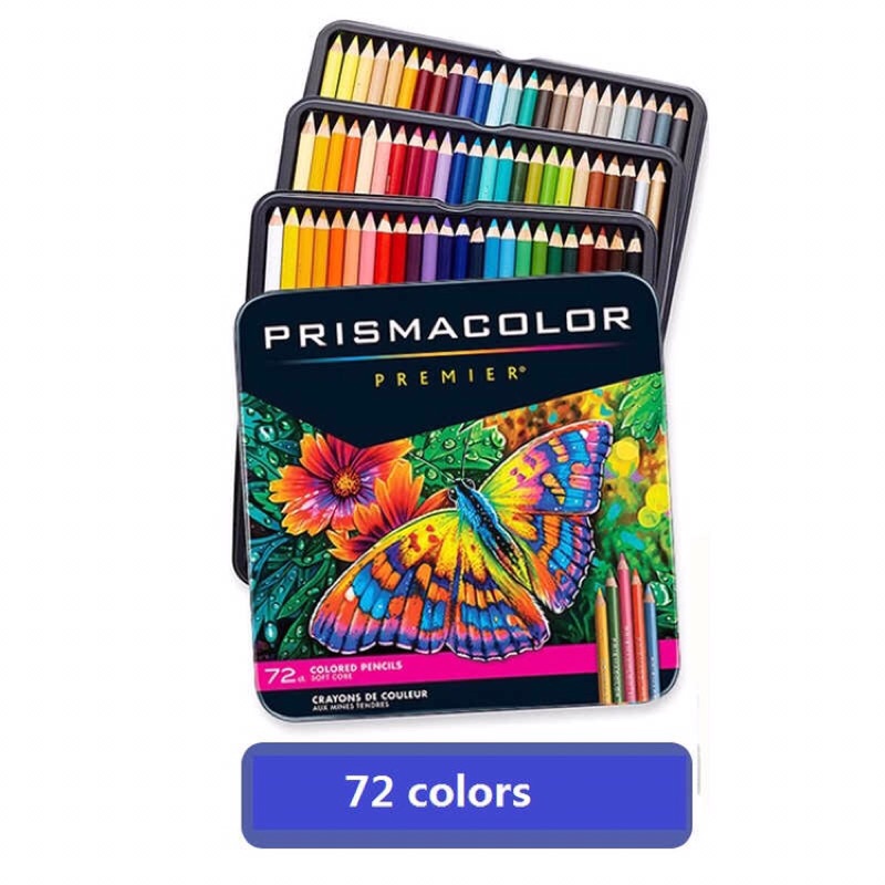 美國 Prismacolor Premier 霹靂馬色鉛筆/油性鐵盒套組-72.132.150色