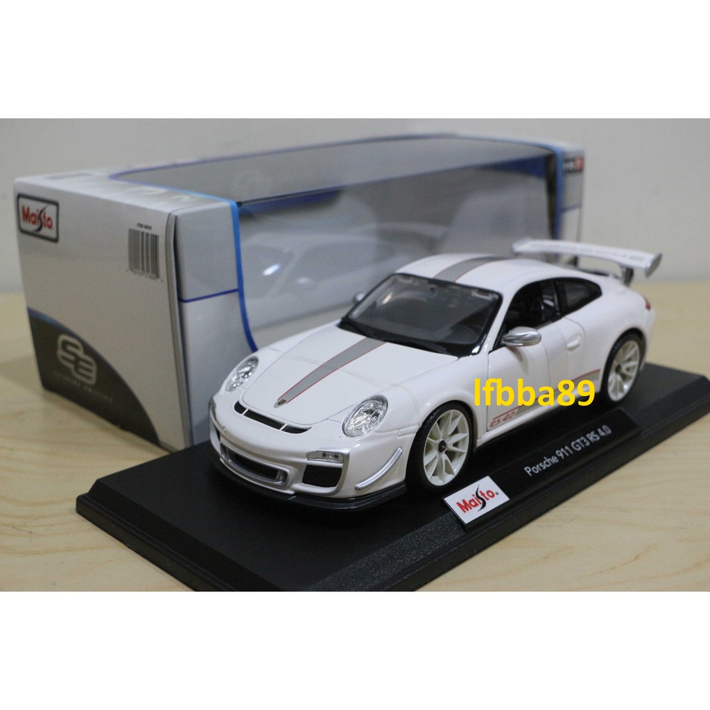 Maisto 1/18 Porsche 911(997) GT3 RS 4.0 White 白