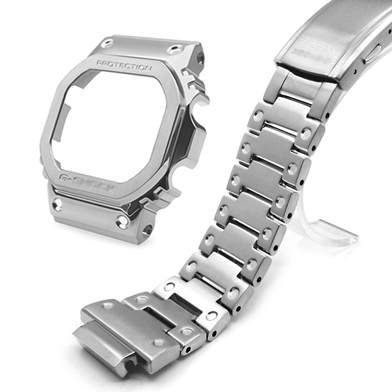 卡西歐 GM5600 GM-5600 表圈錶帶手鍊錶帶金屬鋼錶殼