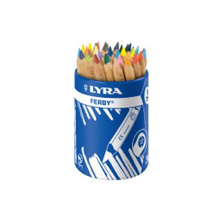 包裝NG【德國LYRA】三角原木色鉛筆(12cm)36入再送削筆器一個