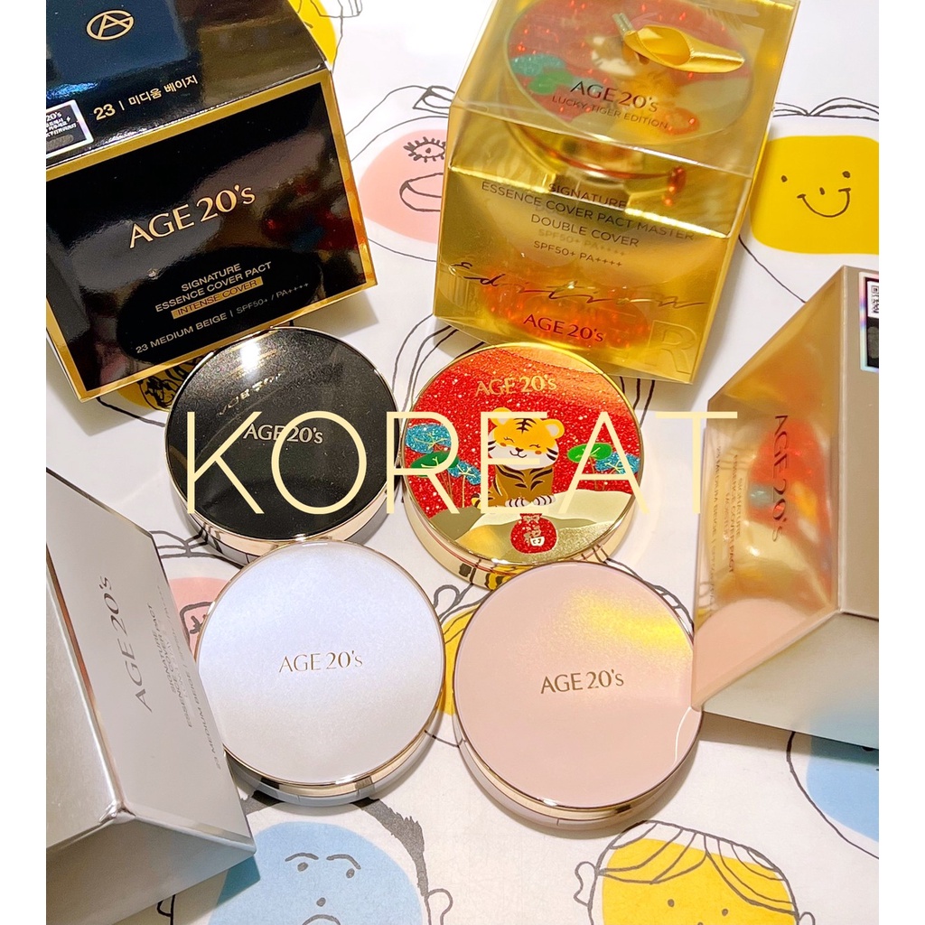 韓國 AGE 20’s最新款 3色、虎年限量版 氣墊粉餅 四色拉花 三色拉花
