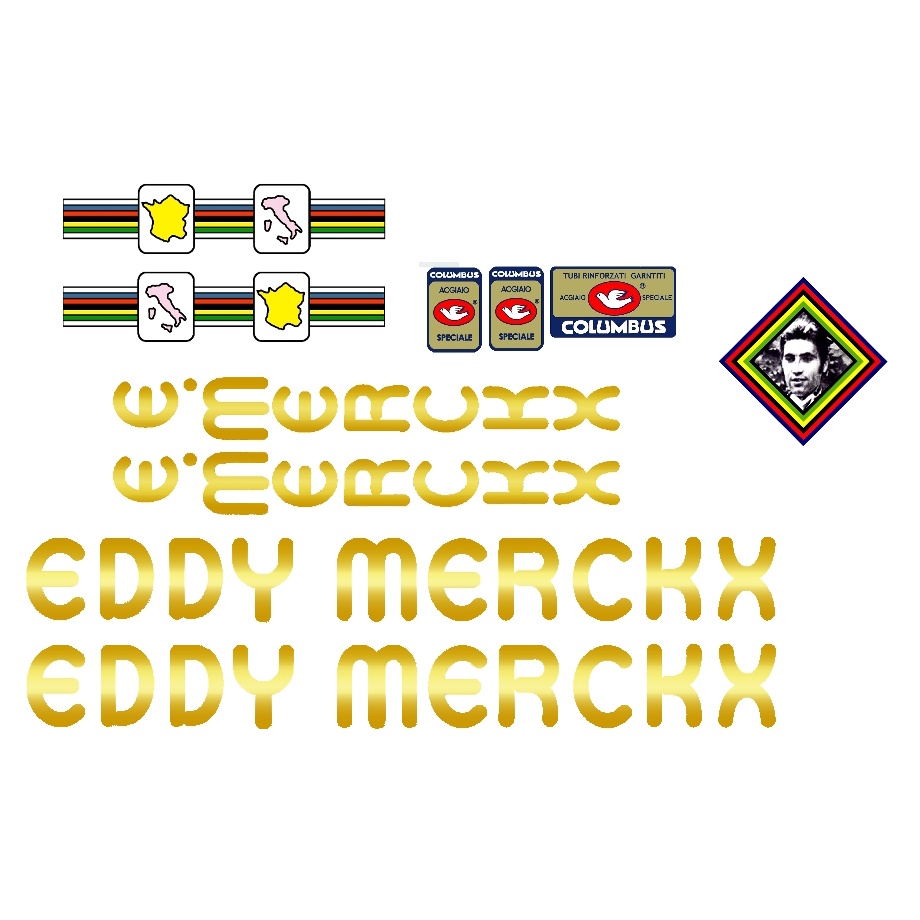 EDDY MERCKX貼紙一套 修補DIY必備