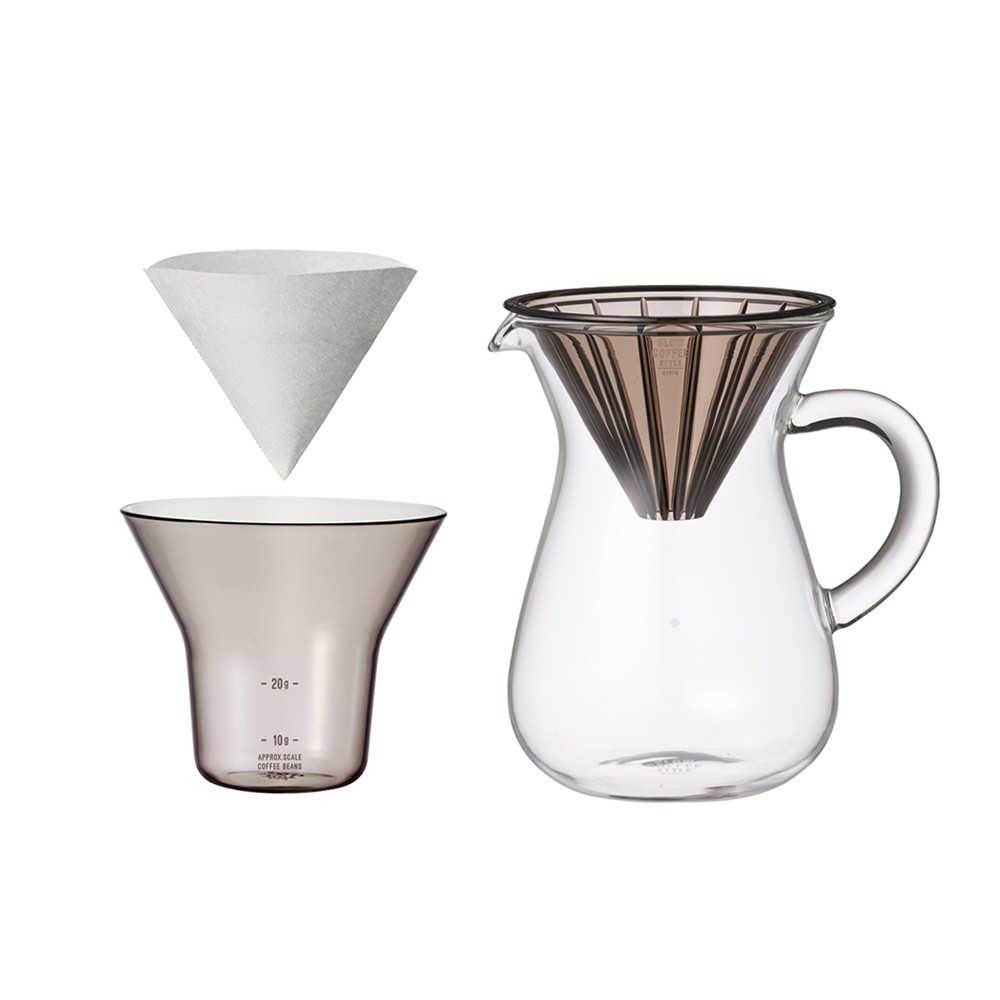 日本kinto Scs手沖咖啡壺組濾紙型 300ml 600ml Wuz屋子 咖啡壺玻璃壺 蝦皮購物