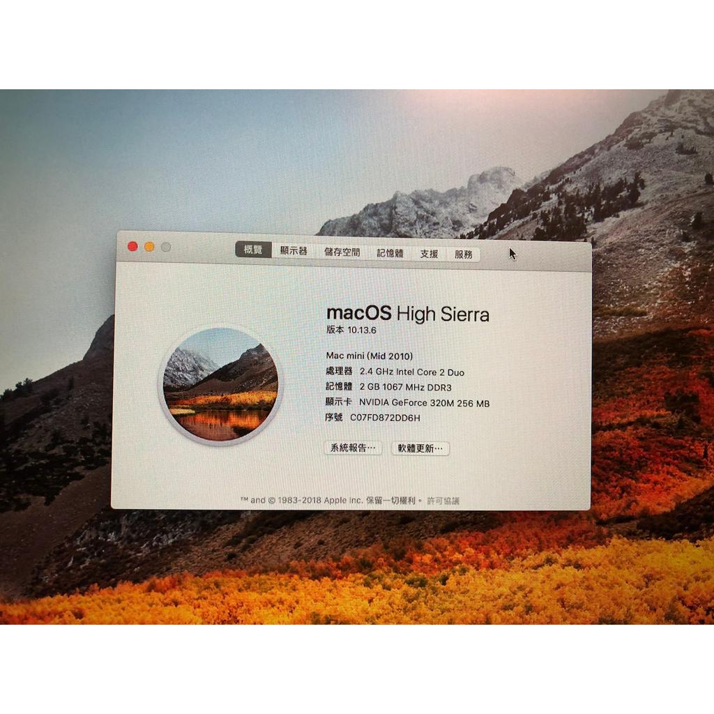 mac mini 2010(二手)(已經登出icloud)
