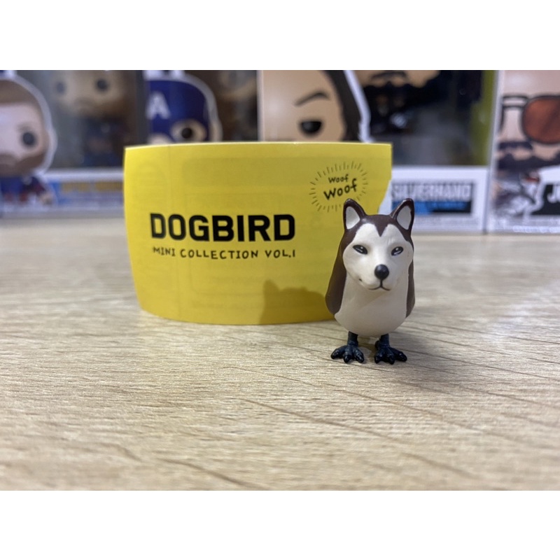 2017 韓國 扭蛋 盒玩 狗鳥 Dogbird 哈士奇 模型 公仔 拆擺 有殼有蛋紙