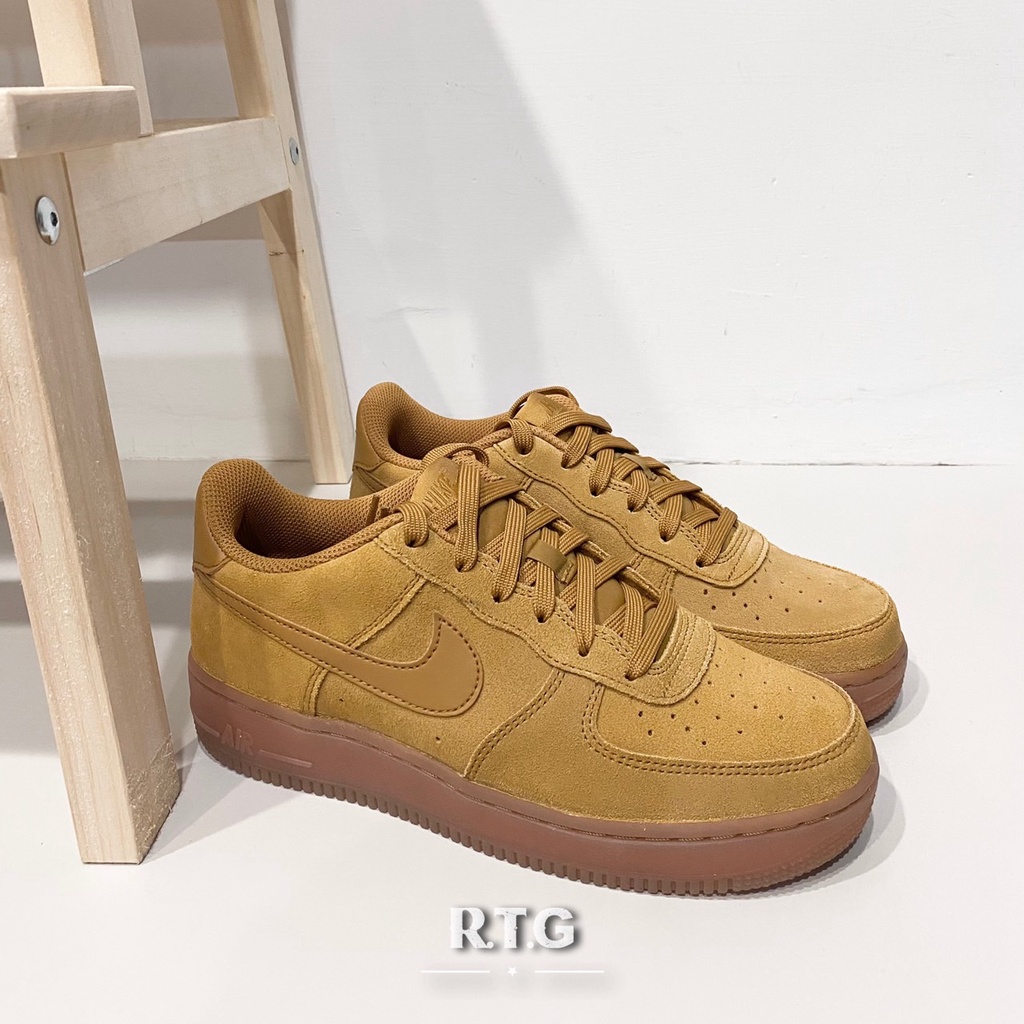 【RTG】NIKE AIR FORCE 1 LV8 3 GS 小麥色 麂皮 復古 大便 休閒 女鞋 BQ5485-700