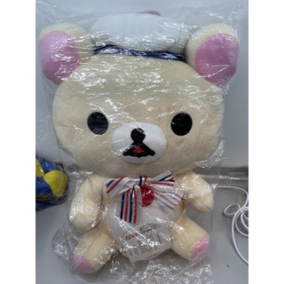 稀有韓版款 Rilakkuma 布偶 娃娃 填充玩具 拉拉熊 水手服 坐姿 12吋 絨毛玩偶 30公分