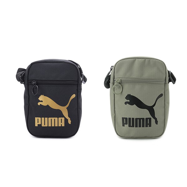 【PUMA】彪馬 Originals Urban小側背包(N) 休閒 小包 黑綠  -07800801 07800803