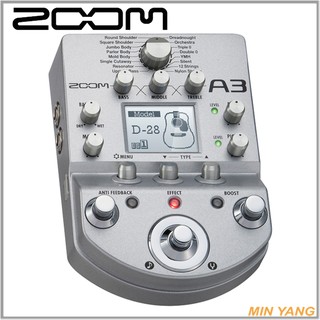 【民揚樂器】ZOOM A3 效果器 木吉他效果器 附原廠變壓器 公司貨享保固