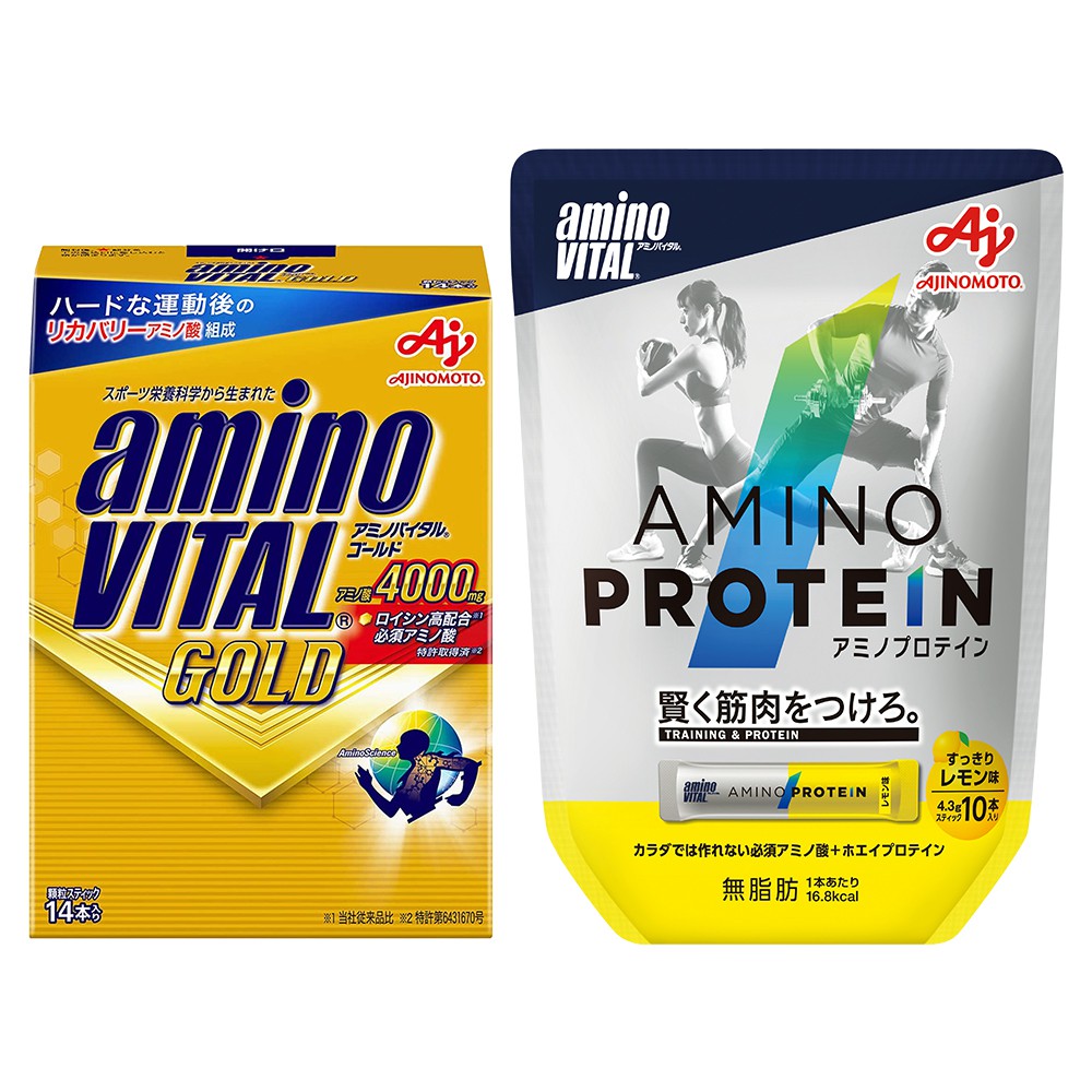 日本味之素aminoVITAL 關鍵恢復+乳清蛋白 胺基酸雙強補給組合 現貨 廠商直送