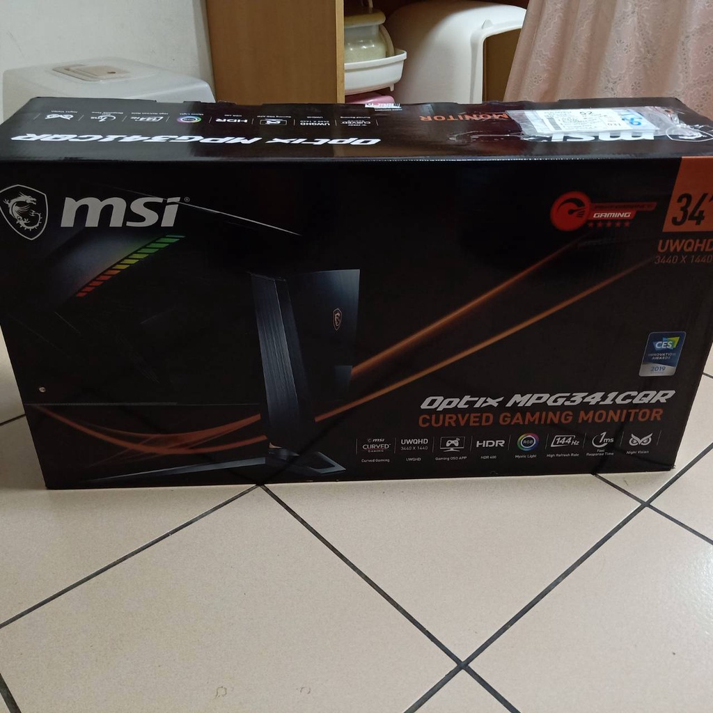 MSI 微星 34吋 曲面 2K 144Hz 電競螢幕 MPG341CQR