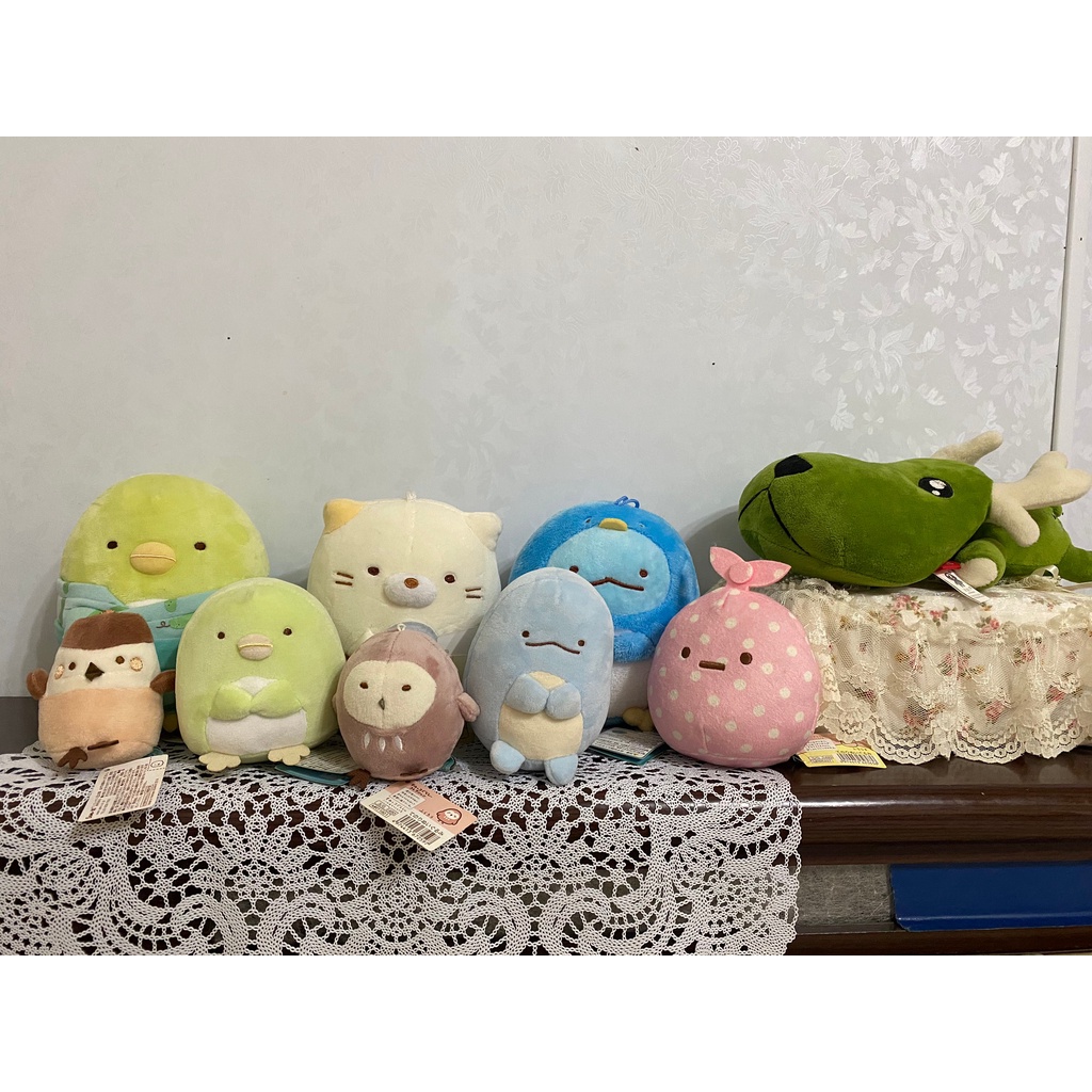 全新二手娃 / Sumikko Gurashi│角落小夥伴/角落生物玩偶與角落生物娃娃（企鵝、炸豬排、貓、蜥蜴）