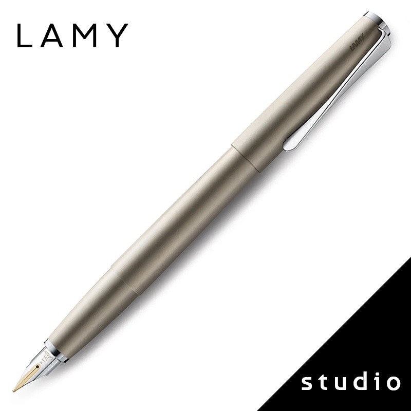 LAMY studio演藝家系列 68 14K金筆尖 鋼筆 霧銀 鍍鈀金