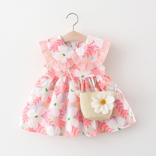 女童洋裝夏2022新款♚✘童裝寶寶洋氣韓版洋裝嬰兒童公主裙潮現貨批發