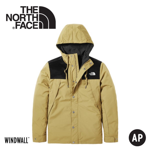 【The North Face 美國 男 防風外套《卡其》】3VTZ/連帽外套/輕量/機能外套/運動夾克/風衣/悠遊山水