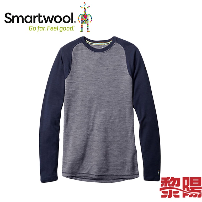 Smartwool 美國 NTS 250羊毛印花長袖衫 男款 深藍/白  美麗諾/保暖/排汗透氣 12SW601598