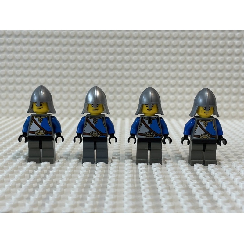 LEGO樂高 城堡系列 絕版 藍獅 人偶 徵兵 （4支合售）