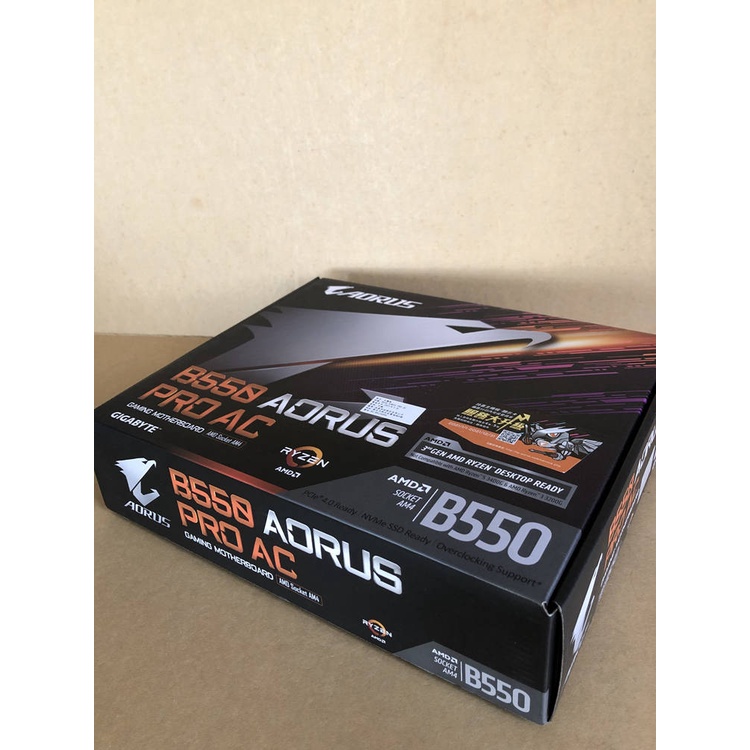 AM4 Gigabyte 技嘉 B550 AORUS PRO AC + 二手 R5 Ryzen 5 3600