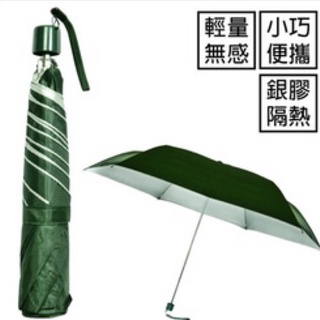 ✨全新 飛蘭蔻 2556 三折銀素超迷你傘 水藍色