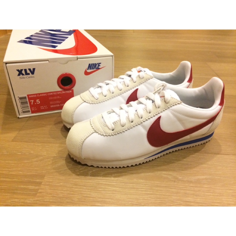 全新正品 NIKE WMNS CLASSIC CORTEZ NYLON PREM 45週年 阿甘鞋 限量女款 US7.5