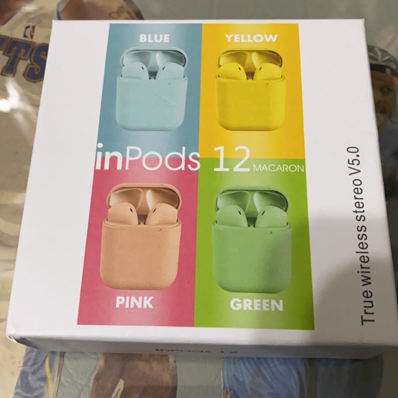 {3C產品} 藍牙耳機5.0新款inpods12馬卡龍 TWS無線雙耳彈 窗觸控跨境i12粉色