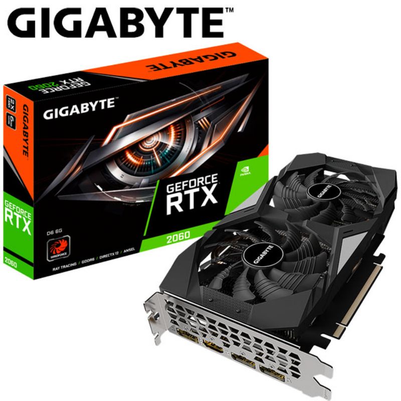 二手 技嘉 Gigabyte GeForce RTX 2060 D6 6G (rev. 2.0)