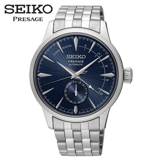 SEIKO SSA347J1《調酒師系列機械錶 100%日本製》41mm/中央動力儲存顯示/箱型鏡面/深藍 SK007