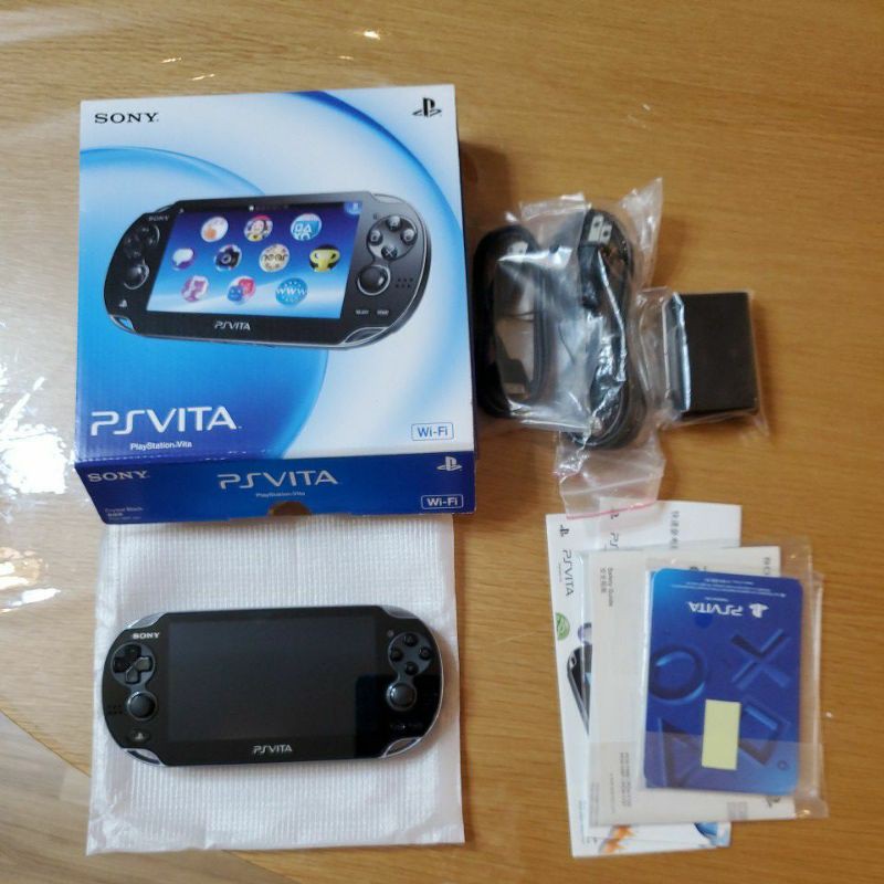 二手現貨 psv ps vita 1007 晶瑩黑 有充電器