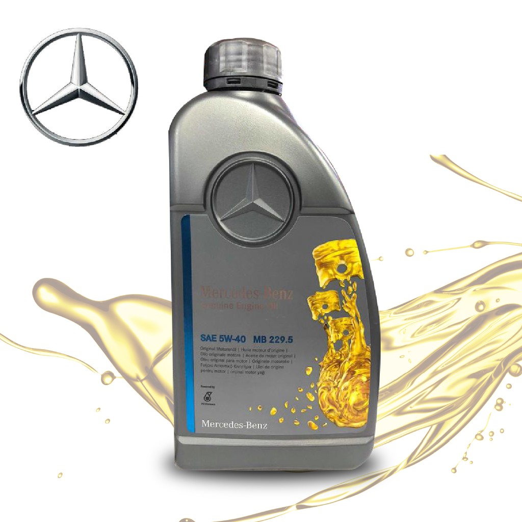 【衝評俗俗賣】M-Benz 賓士 MB229.5 原廠認證5W40 特殊長效合成機油/引擎機油