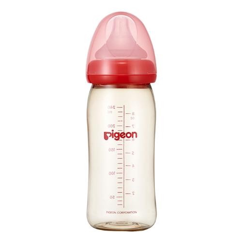 貝親 PIGEON  寬口母乳實感PPSU奶瓶240ml/紅(LL奶嘴)