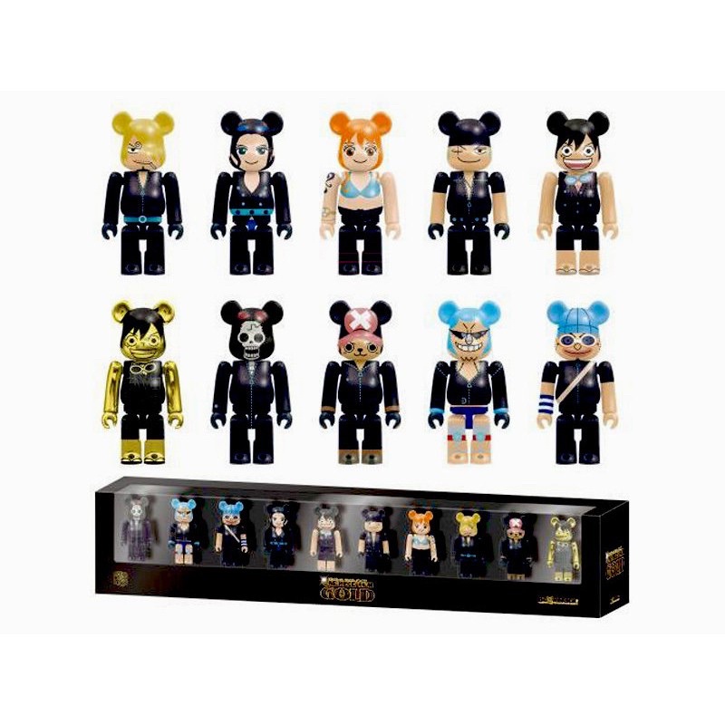 全新 現貨 bearbrick 10款一套 海賊王 限定 One piece Be@rbrick 100% 航海王