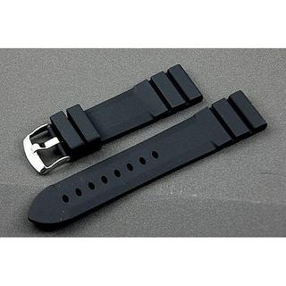 24mm Panerai 沛納海完全替代使用雙錶圈矽膠錶帶silicone絕佳手感無logo高質感apple watch