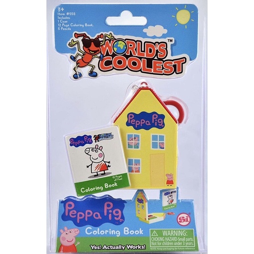 World’s Smallest Peppa pig’s House coloring 佩佩豬迷你玩具 美國正版 袖珍屋