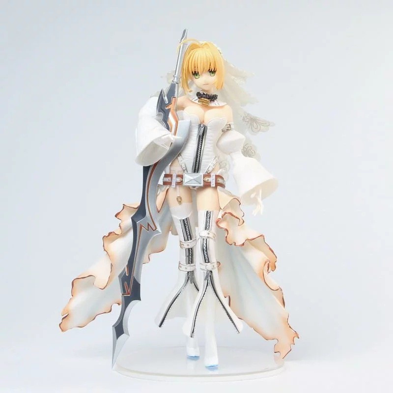 👉全新 Fate/Grand Order SABER 2段 尼祿婚紗花嫁  手辦 動漫周邊 港版公仔 玩偶 模型 收藏品