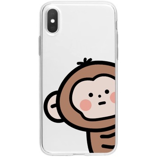 iphone13手機殼Xsmax適用Xr蘋果78plus猴子13可愛透明11pro/小米9