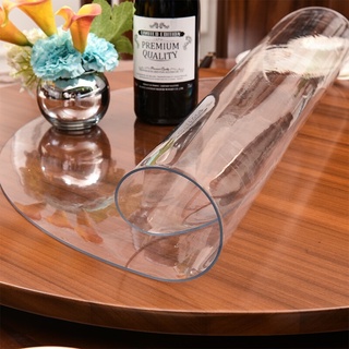 透明圓形 pvc 桌布桌膜軟玻璃桌保護餐桌布 1.0mm