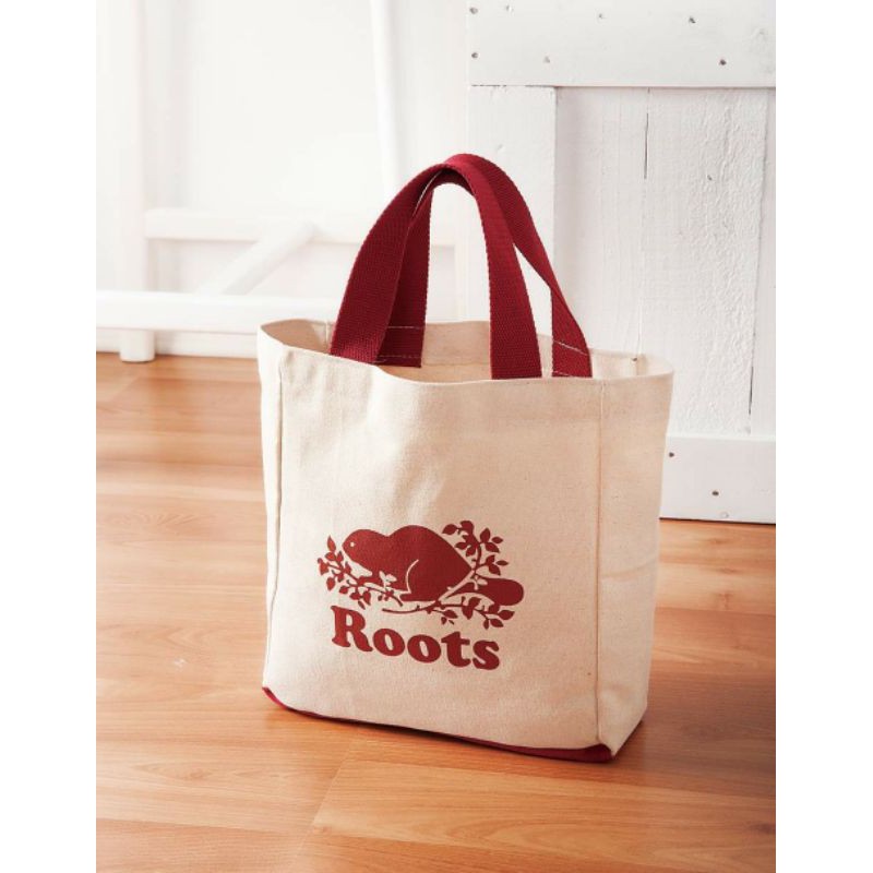 ❣️現貨秒寄💪加拿大名牌 ROOTS 正品 提袋 帆布袋 便當袋 購物袋 手提袋