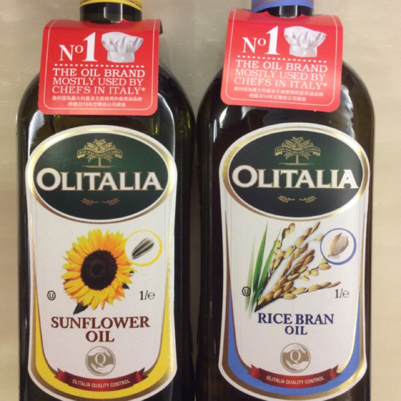 Olitalia奧利塔義大利原裝進口玄米油+葡萄籽油禮盒組(1000mlx 各一瓶)中高溫烹調適用 送人自用皆宜贈送小食譜