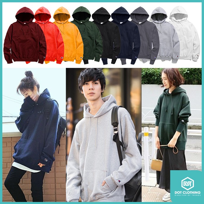 DOT 潮流小物 CHAMPION S700 HOODIE 素面 小LOGO 重磅 硬挺 刷毛 連帽 帽T 黑白灰 橘