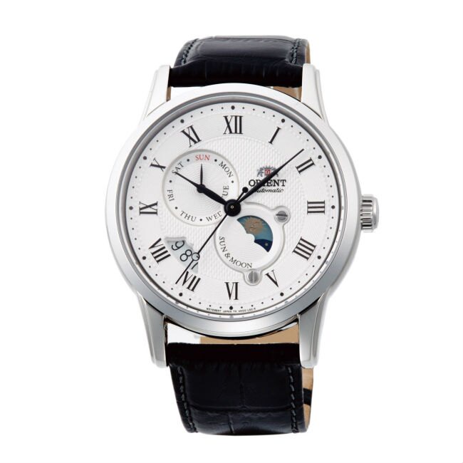 Orient 東方錶 SUN&amp;MOON系列新日月相錶時尚腕錶SAK00002S 白面42.5mm送禮推薦