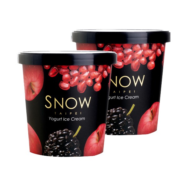 【雪坊優格 SNOW FACTORY】桶裝 冰淇淋 2桶/組 優格冰淇淋 使用100%鮮奶優格+新鮮水果製成