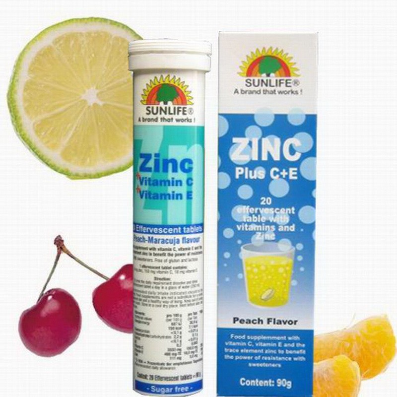 SUNLIFE 森來富 德國原裝「鋅+維他命C、E」發泡錠