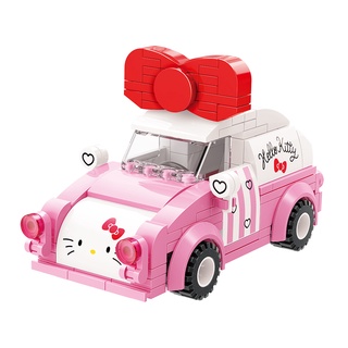 QMAN 啟蒙積木 Keeppley 三麗鷗 Hello Kitty 迷你車 QM46750