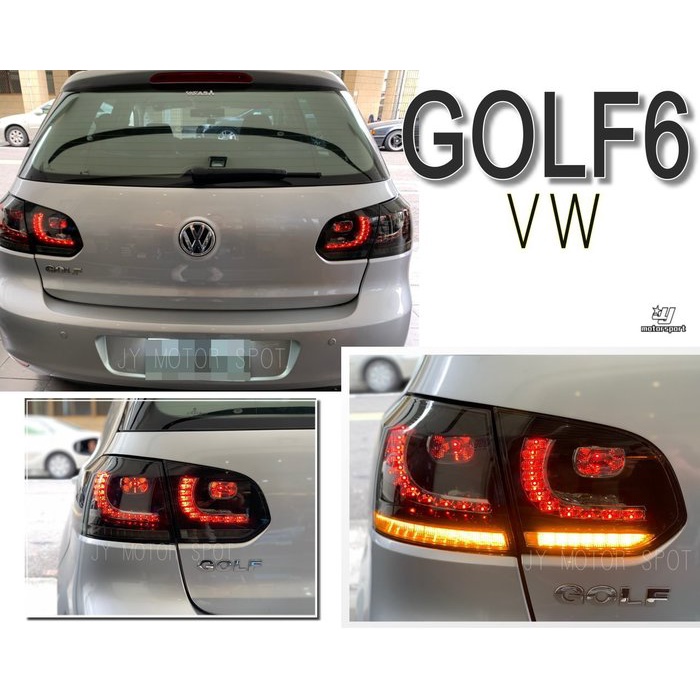 超級團隊S.T.G VW 福斯 golf6代 golf 6 09 10 年 R20款式 燻黑款 LED 尾燈 跑馬方向燈