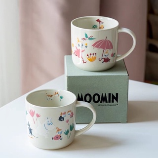現貨 日本代購 山加商店Moomin 嚕嚕米 可愛 卡通 姆明 陶瓷馬克咖啡杯 情侶杯 水杯 北歐風 家用杯子