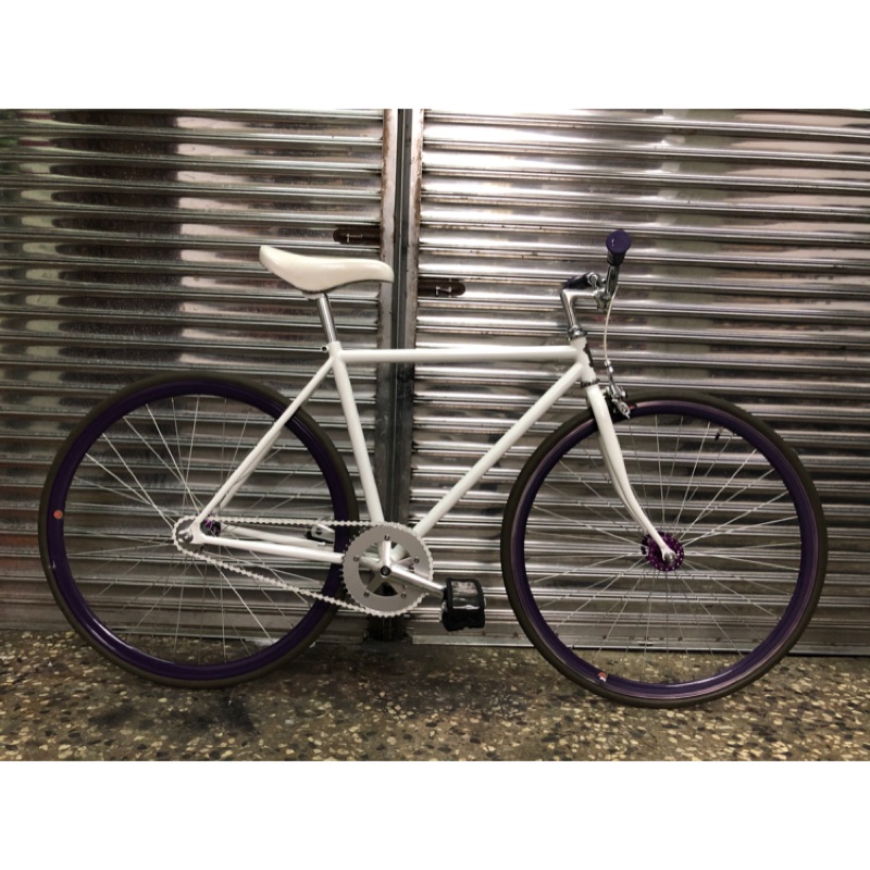 【 專業二手腳踏車買賣 】 LOOP 1982 單速車 FIXED GEAR 剎車/小板輪鋁合金大盤/車頭/座椅/狗嘴套