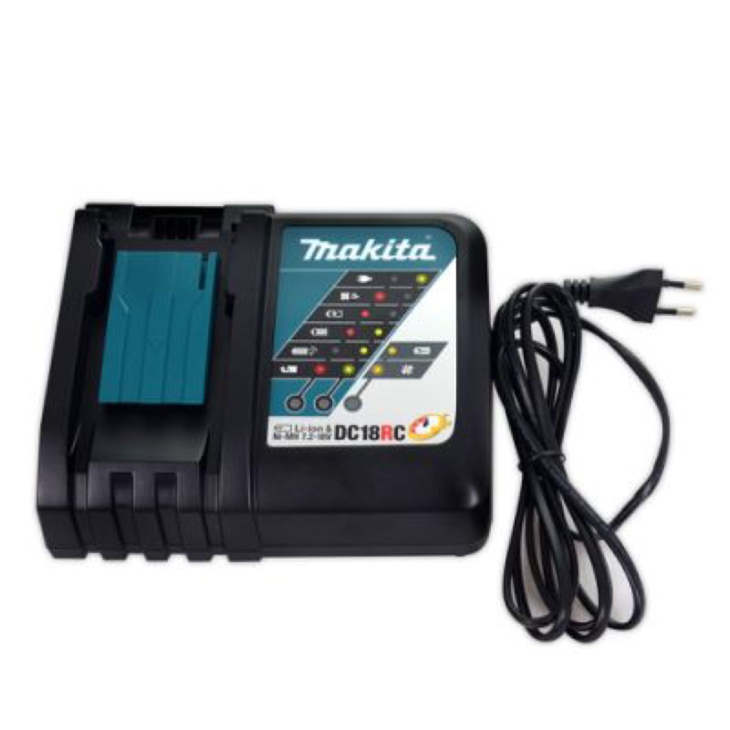 [進化吧工具屋］新版彩色字體 日本MAKITA 牧田 DC18RC 萬用充電器 7.2V~18V 滑軌原廠鋰電池通用