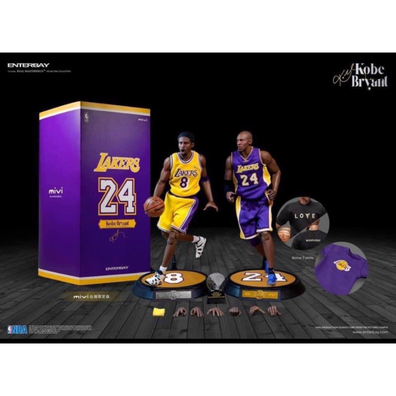 全新 台灣限定版 現貨 ENTERBAY 1/6 Kobe Bryant 3.0 再版 RM-1065 湖人隊